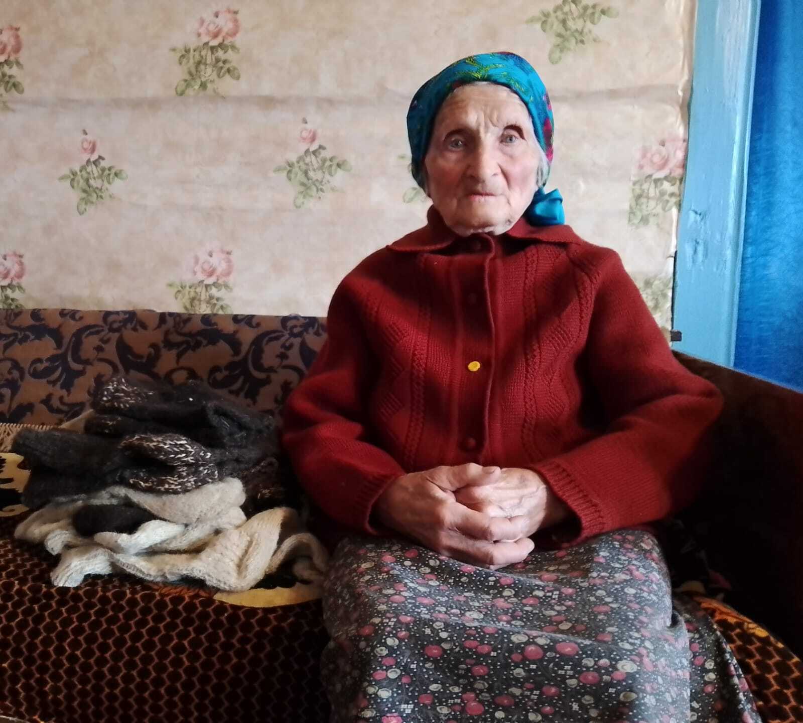 Одна из детей войны, живущих в селе Серменево