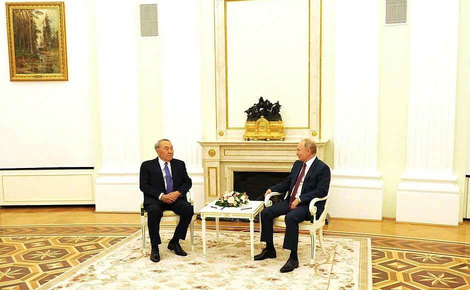 Состоялась встреча Владимира Путина с Первым Президентом Казахстана Нурсултаном Назарбаевым