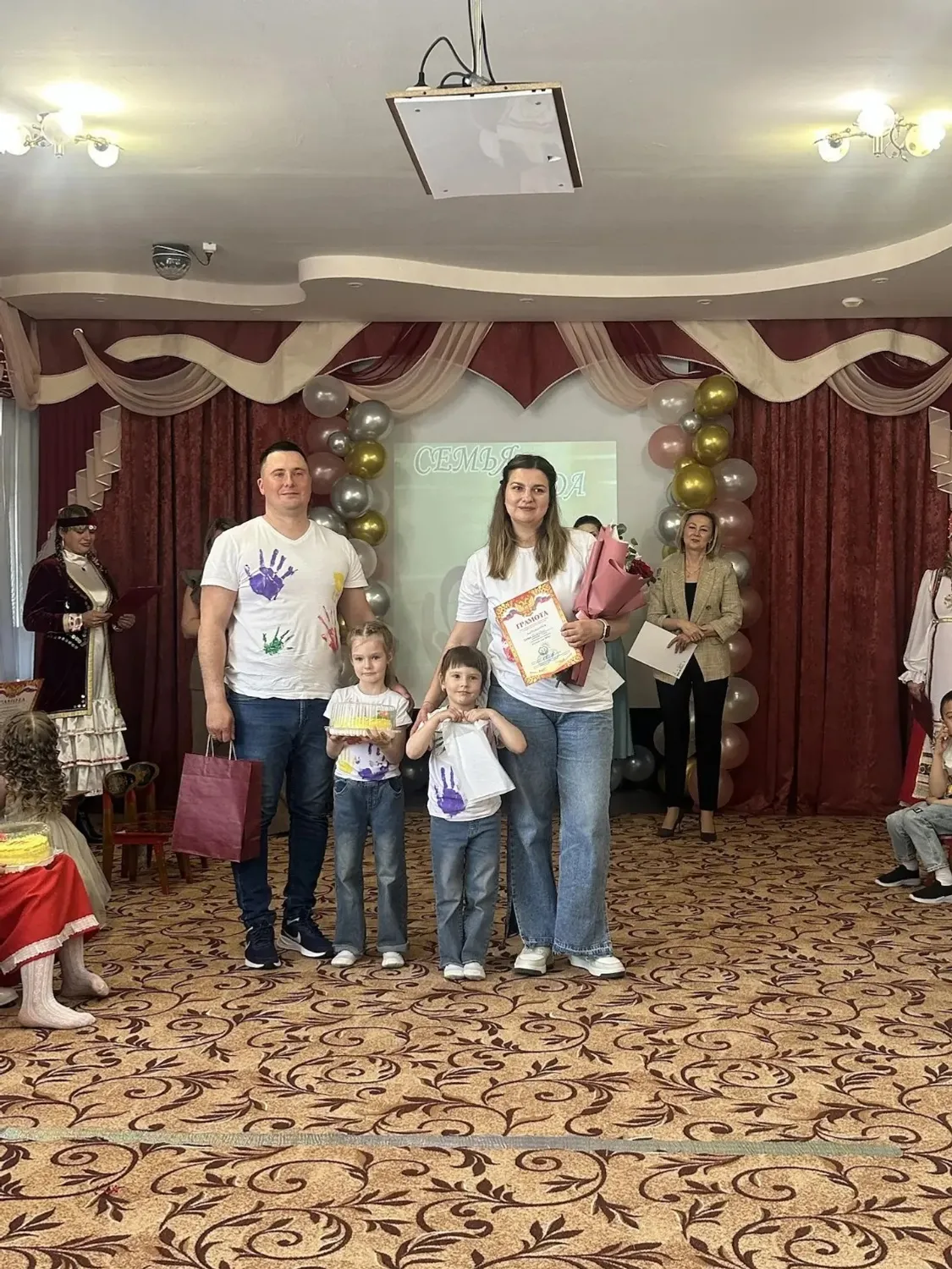 Фото из архива детского сада Семья Боровых стала обладателем первого места