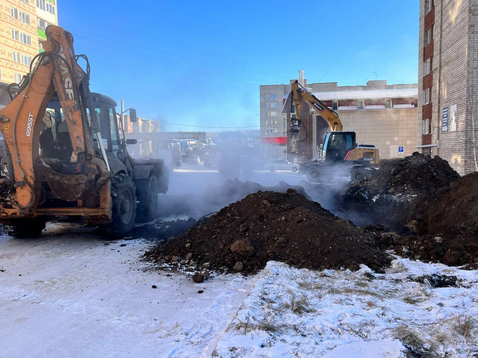 Работает оперативный штаб по устранению аварии