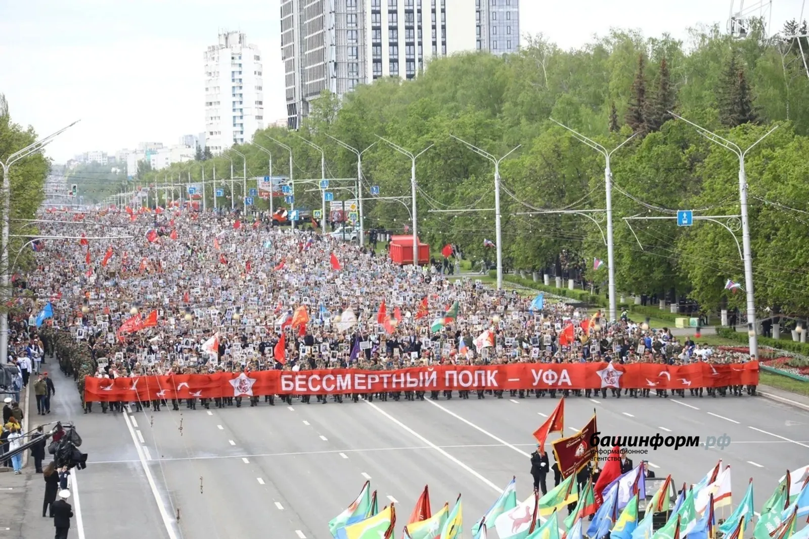Более полумиллиона жителей республики прошли в "Бессмертном полку"