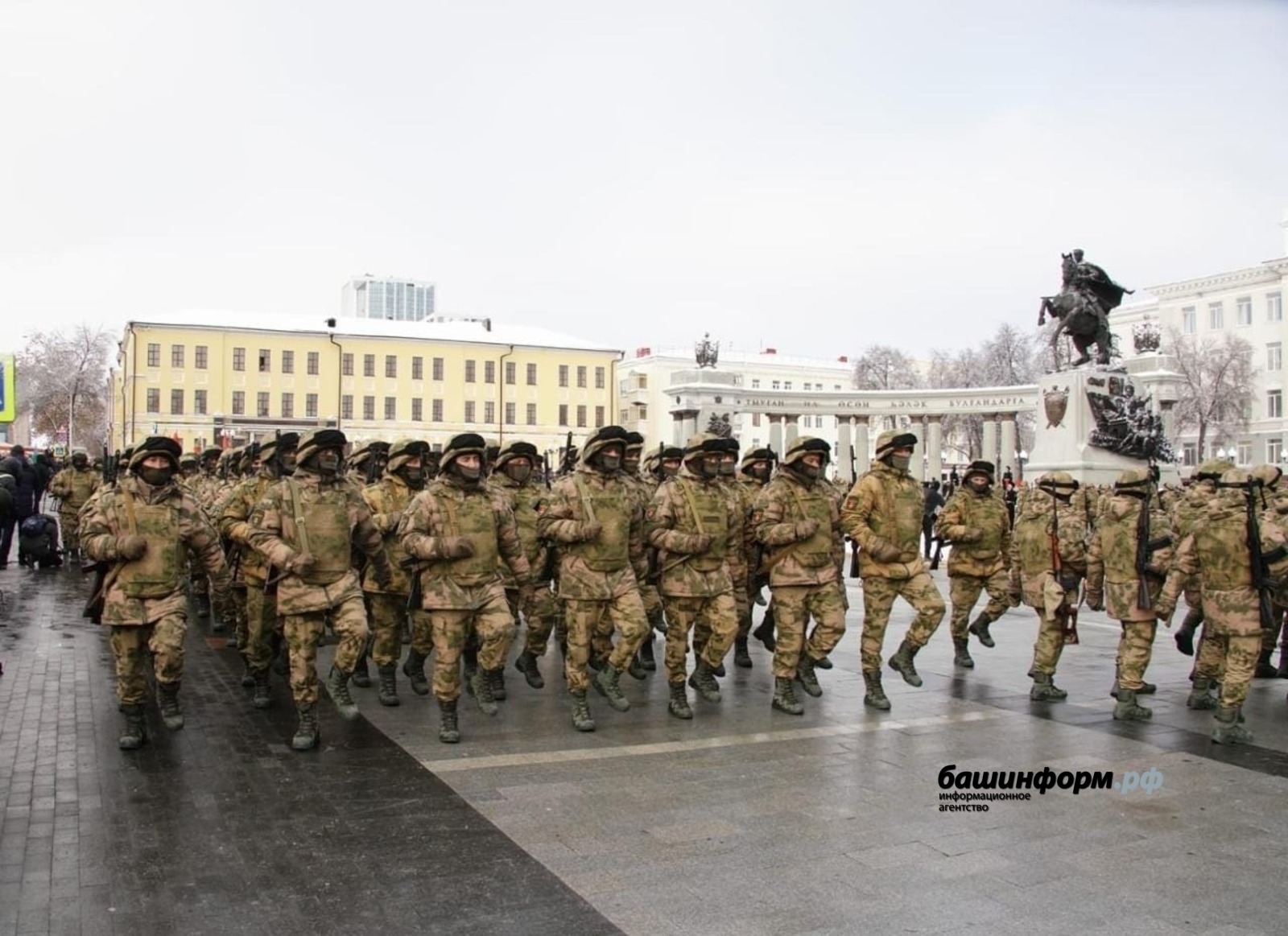 В Башкирии на СВО проводили бойцов батальона Салавата Юлаева
