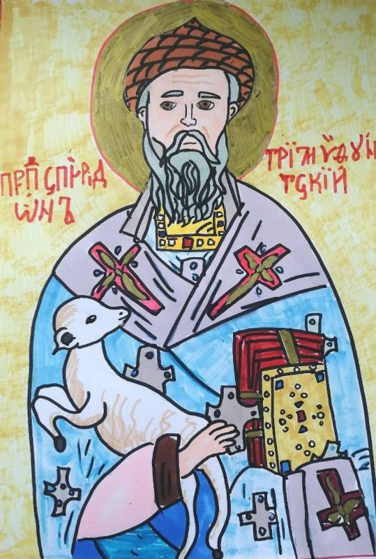 Дети рисуют святых