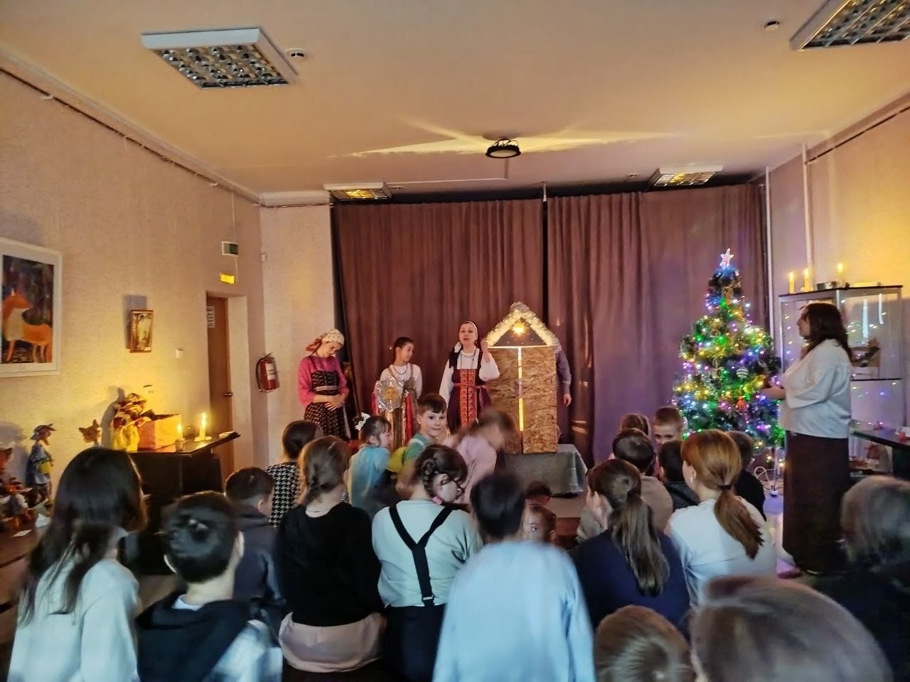 Семейный театр в вертепе