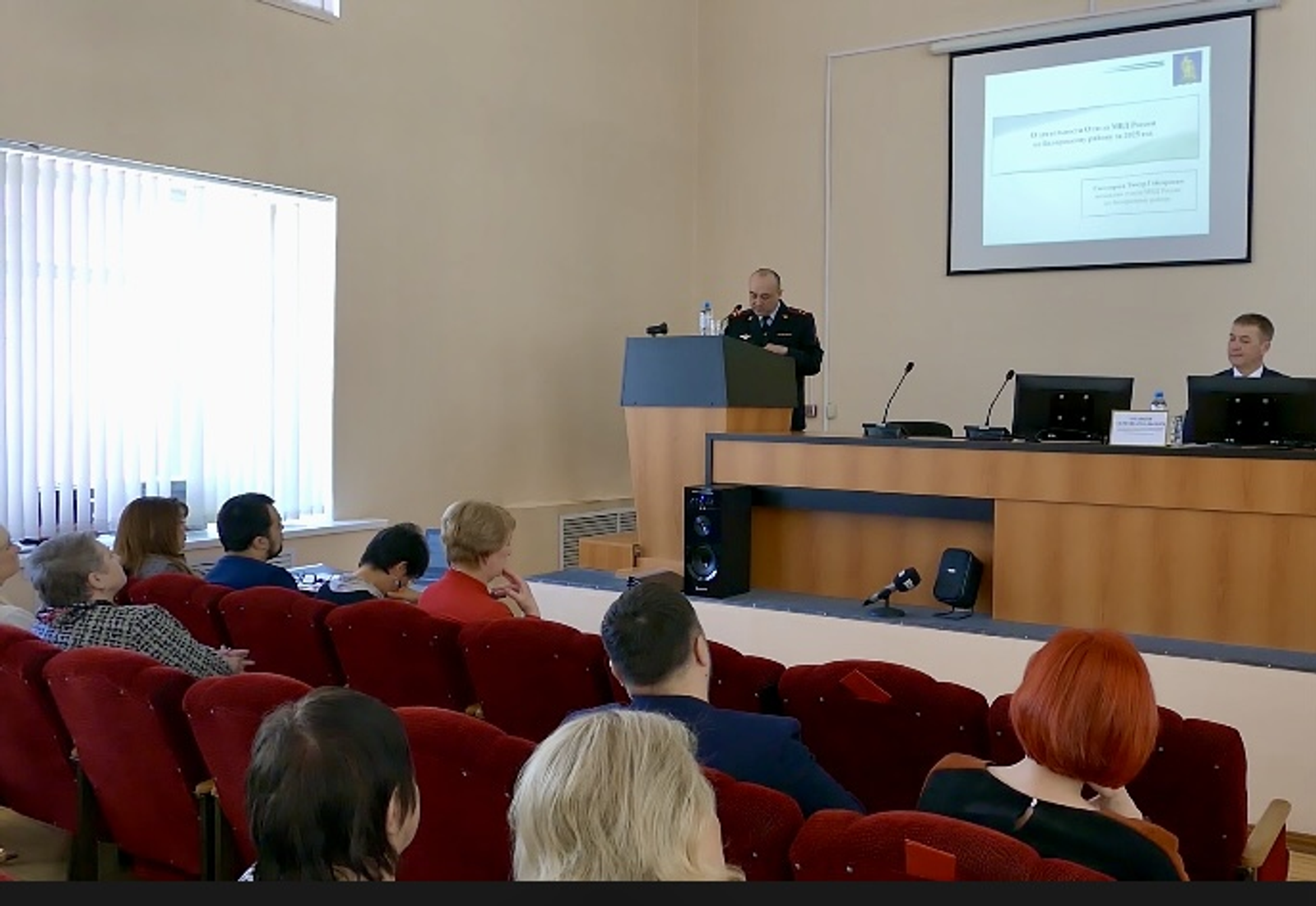 Начальник Отдела МВД России по Белорецкому району выступил с отчётом