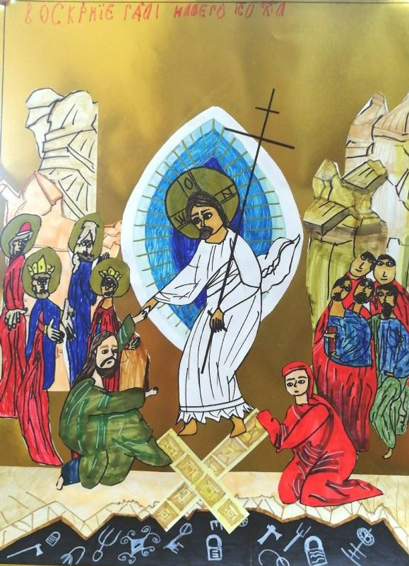 Дети рисуют святых