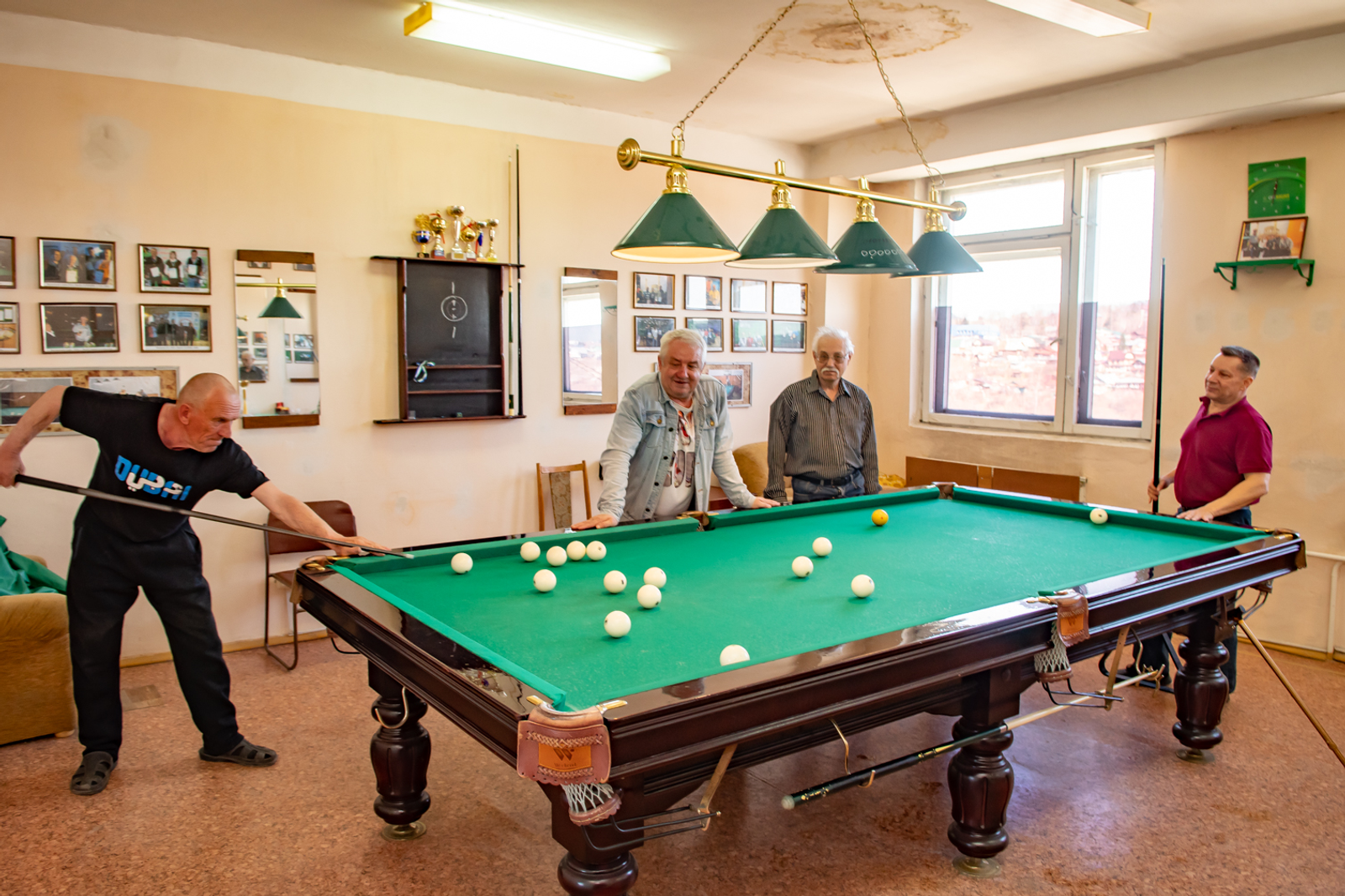 История победы  бильярдистов