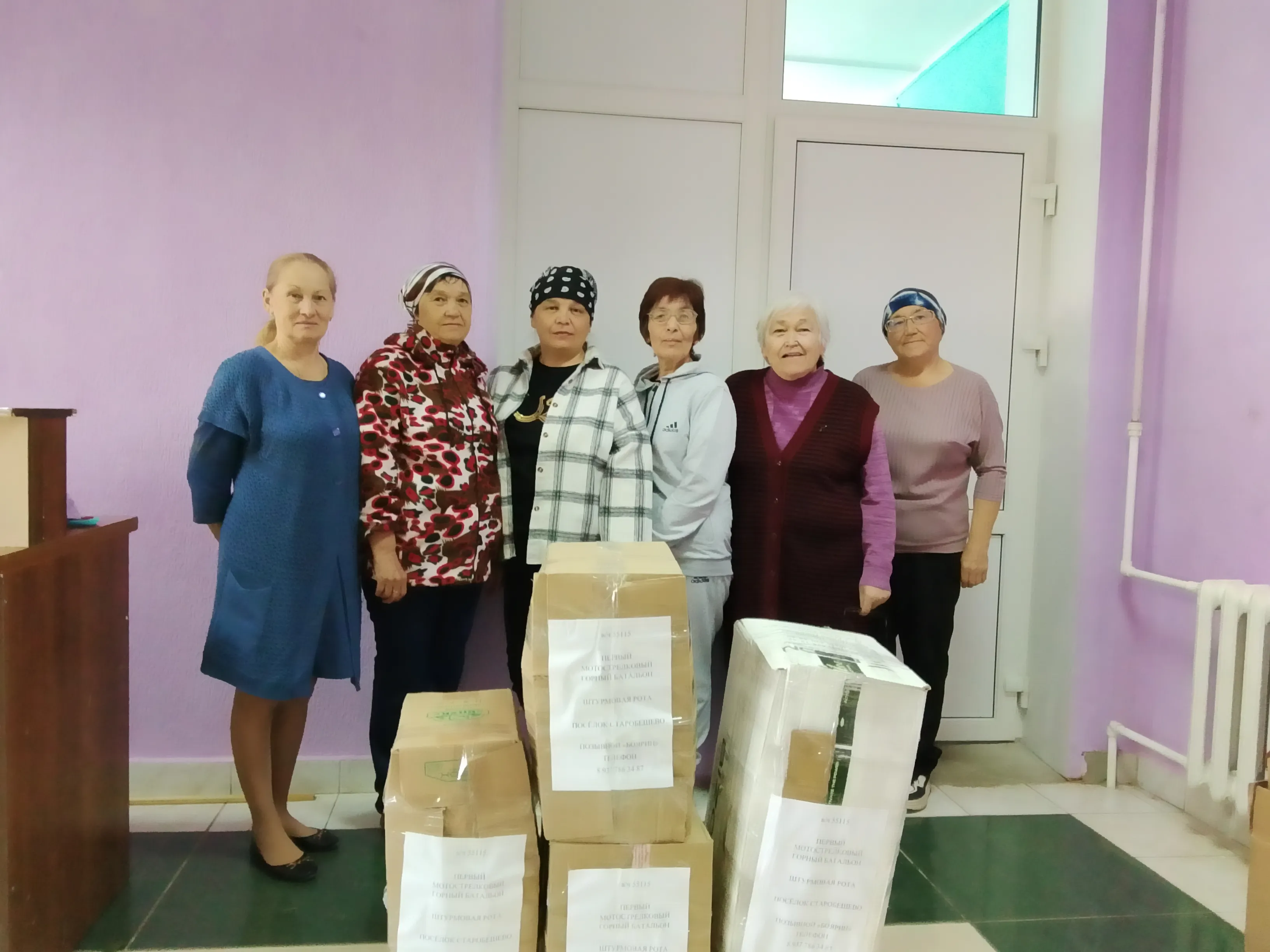 Помощь серменевских волонтёров