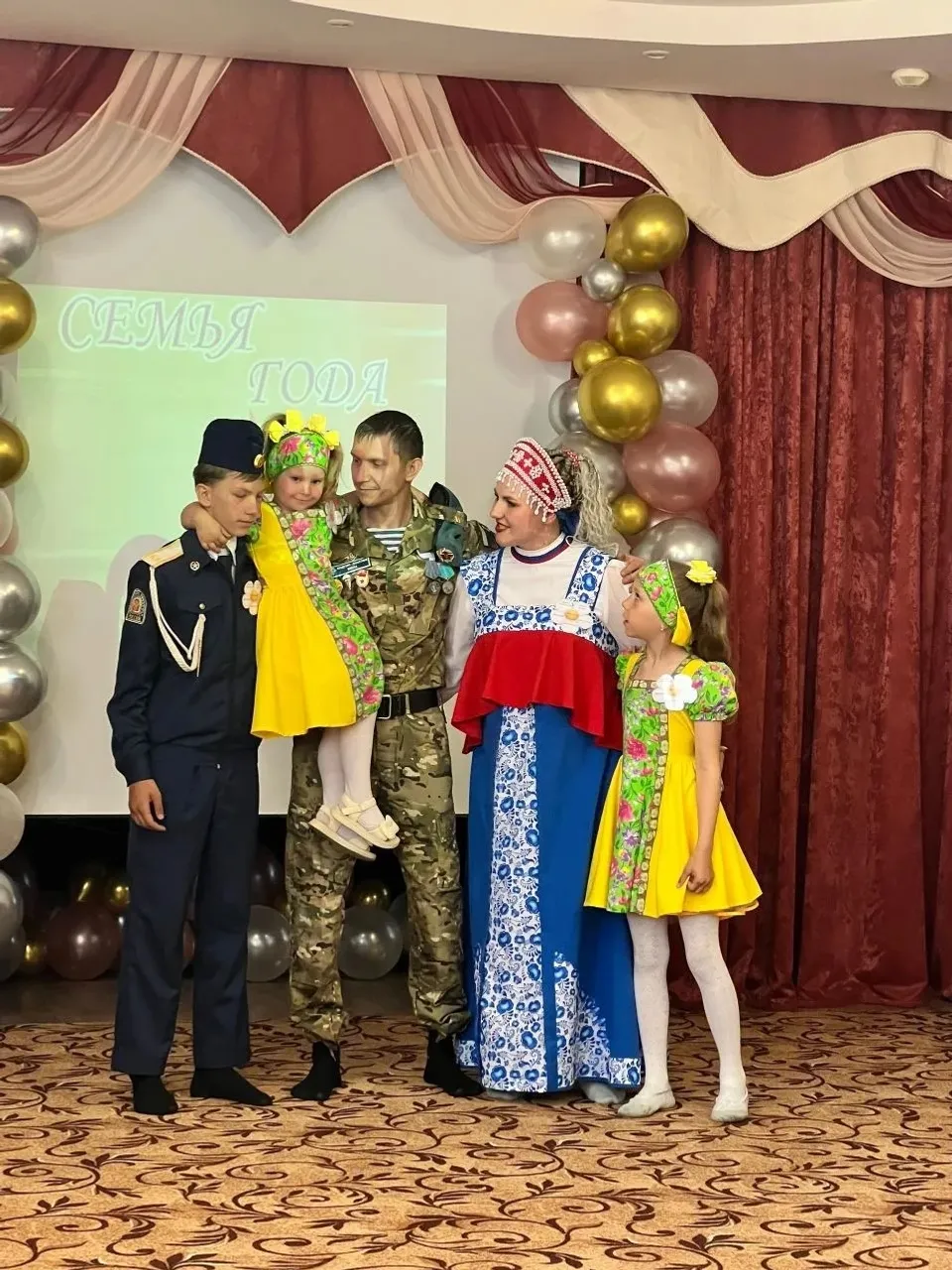 Фото из архива детского сада Многодетная семья Щегоревых - на первом месте